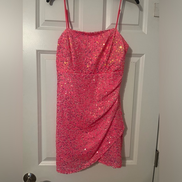 Hot Pink Midnight Doll Homecoming/Cocktail Dress - Picture 2 of 8